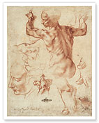 Studies for the Libyan Sibyl - c. 1510 - Fine Art Prints & Posters