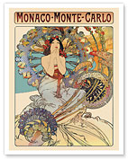 Monaco . Monte-Carlo - c. 1897 - Fine Art Prints & Posters