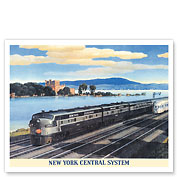 Hudson River Railway - New York Central System - c. 1940 - Giclée Art Prints & Posters