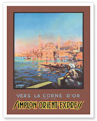 To the Golden Horn by the Simplon Orient Express - c. 1920 - Fine Art Prints & Posters