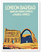 London to Baghdad by Simplon Orient Express - Ctesiphon Arch - c. 1931 - Fine Art Prints & Posters