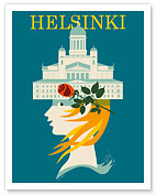 Helsinki, Finland - Lutheran Cathedral - City Hall - c. 1969 - Fine Art Prints & Posters