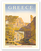 Greece - Acropolis of Mycenae - Gate of Lionesses - c. 1950's - Fine Art Prints & Posters