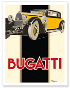 Bugatti Type 46 Coupe - c. 1930's - Giclée Art Prints & Posters