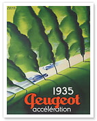 1935 Peugeot Acceleration (Accélération) - Fine Art Prints & Posters