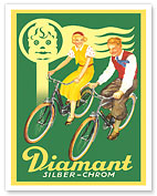 Diamant Cycles - Silver Chrome (Silber-chrom) - c. 1935 - Fine Art Prints & Posters