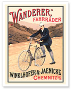 The Wanderer - Winklhofer & Jaenicke Cycles (Fahrräder) - c. 1910 - Fine Art Prints & Posters