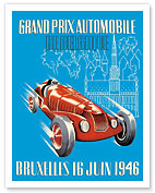 1946 Belgian Grand Prix - Brussels, Belgium - Formula One Auto Racing - Fine Art Prints & Posters