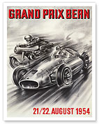 1954 Grand Prix Bern Switzerland - Giclée Art Prints & Posters