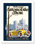 20th Annual Automobile Show - Buffalo, New York - c. 1922 - Fine Art Prints & Posters