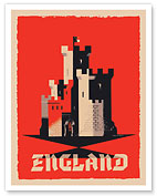 England - English Castle - c. 1948 - Giclée Art Prints & Posters