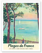 Beaches of France - Côte d’Argent, Bassin d’Arcachon - c. 1950 - Fine Art Prints & Posters