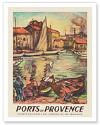 Ports de Provence - SNCF (French National Railway Company) - c. 1949 - Fine Art Prints & Posters