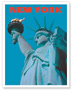 New York - Statue of Liberty - c. 1960's - Giclée Art Prints & Posters