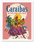 Caribbean (Caraibas) - Pan American World Airways - c. 1950's - Fine Art Prints & Posters