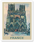 France - Cathedral of Our Lady of Reims (La Cathedral De Reims) - c. 1910's - Fine Art Prints & Posters