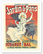 Jardin De Paris - French Music Festival (Spectacle Fête De Nuit Bal) - c. 1895 - Fine Art Prints & Posters