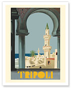 Tripoli, Libya - Gurgi Mosque - Old Medina Marketplace - c. 1930's - Fine Art Prints & Posters