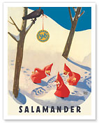 Salamander Shoes - Germany - 3 Gnomes - c. 1955 - Fine Art Prints & Posters