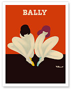 Lotus - Women Sitting Together - Bally Shoes - c. 1974 - Fine Art Prints & Posters