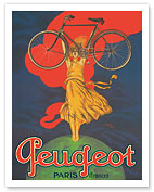 Peugeot Bicycles - Paris, France - c. 1922 - Fine Art Prints & Posters