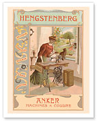 Hengstenberg - Anker Sewing Machines - c. 1910 - Giclée Art Prints & Posters