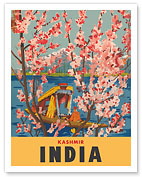 Kashmir India - Dal Lake - Almond Blossoms - c. 1950 - Fine Art Prints & Posters