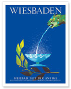 Wiesbaden, Germany - Thermal Spa Since Ancient Times - c. 1960's - Fine Art Prints & Posters