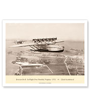 Dornier Do-X - In Flight Over Norfolk, Virginia 1931 - German Long-Range Flying Boat Airliner - Fine Art Prints & Posters