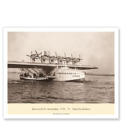 Dornier Do-X - Amsterdam 1930 - German Long-Range Flying Boat Airliner - Giclée Art Prints & Posters