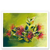 Koke'e Ohia - Native Hawaiian Ohia Lehua Tree Blossom - Fine Art Prints & Posters