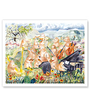Little Orchestra Prairie - Musical Prairie Dogs - Giclée Art Prints & Posters