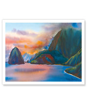 Molokai - Hawaiian Island Sunset - Fine Art Prints & Posters