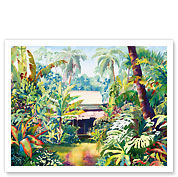 Old Style - Hawaiian Jungle Surf Shack - Fine Art Prints & Posters