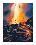 Pele's Glory - Ancient Hawaiian Goddess of Fire - Kilauea Volcano - Fine Art Prints & Posters