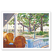 Romance of the Moana - Moana Hotel, Waikiki Beach - Honolulu, Hawaii - Fine Art Prints & Posters