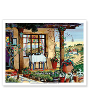 A Taste of Wine Country - Tuscany Italy - Italian Villa, Vineyards - Fine Art Prints & Posters