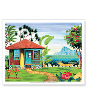 The Beach House - Hawaii - Hawaiian Islands - Tropical Paradise - Fine Art Prints & Posters