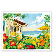 The Good Life - Tropical Beach House - Hawaii - Hawaiian Islands - Fine Art Prints & Posters