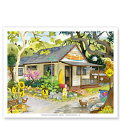 The Aloha House - Hawaii - Hawaiian Islands - Tropical Paradise - Fine Art Prints & Posters