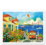 Spirit of San Francisco - California Bay Area - Cable Car, Golden Gate Bridge - Fine Art Prints & Posters