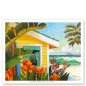 The Cottage at Crystal Cove - Laguna Beach California - Tropical Paradise - Fine Art Prints & Posters