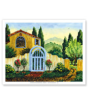Tuscan Homestead - Tuscany Italy - Italian Villa - Fine Art Prints & Posters