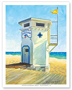 Laguna Beach Lifeguard Tower - Main Beach - California - Fine Art Prints & Posters