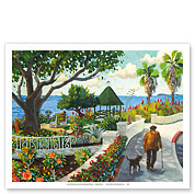 Walking By Las Brisas - Laguna Beach California - Mexican Seafood Restaurant - Fine Art Prints & Posters