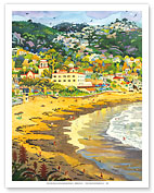 Last Light on Laguna - Main Beach, Laguna Beach California - Fine Art Prints & Posters