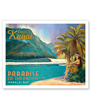 Exotic Kauai, Hawaii - Paradise of the Pacific - Hanalei Bay - Fine Art Prints & Posters