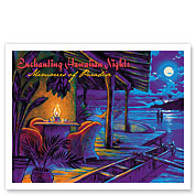 Enchanting Hawaiian Nights - Memories of Paradise - Romantic Moonlit Beach - Fine Art Prints & Posters