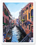 Garccio Venice - Narrow Venetian Canal - Fine Art Prints & Posters
