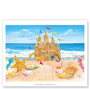 Sand Castle - Paradise Ocean View - Fine Art Prints & Posters
